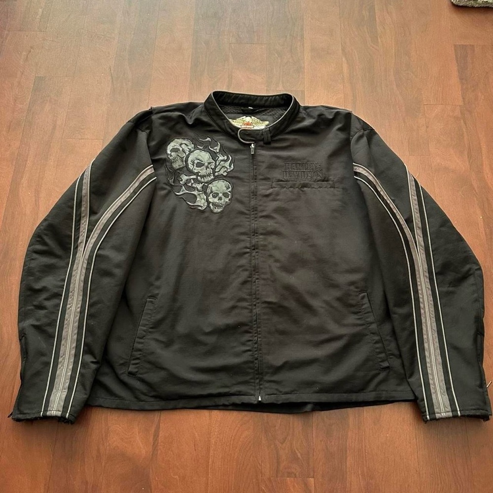 Harley-Davidson Black Jacket with Skull Design
